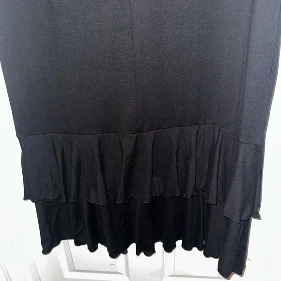 NWT Nuggles Ruffle Black Layering Dress - Picture 2 of 4